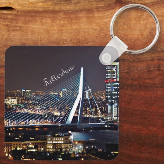 Rotterdam Cityscape Sleutelhanger (Achterkant)