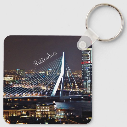 Rotterdam Cityscape Sleutelhanger (Achterkant)