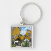 Rotterdam, de Cube Sleutelhanger (Voorkant)