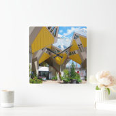 Rotterdam, de Cube Vierkante Klok (Huis)