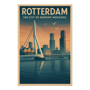 ROTTERDAM – De Stad van Moderne Horizonten Perfect Poster