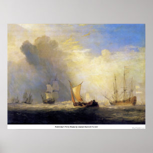 Rotterdam Ferry Boats door Joseph Mallord Turner Poster