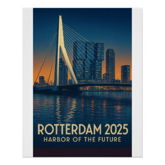 Rotterdam: haven van de toekomst perfect poster
