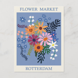 Rotterdam Holland Bloemenmarkt Reizen Briefkaart