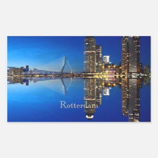 Rotterdam, Landschapsfoto Rechthoekige Sticker (Voorkant)