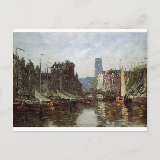 Rotterdam, Le Pont de BCourby Eugene Boudin Briefkaart (Voorkant)