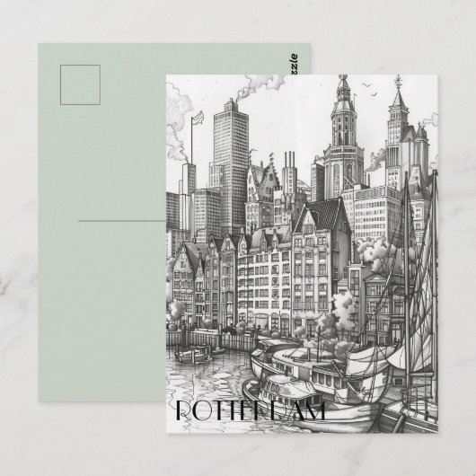 Rotterdam, Nederland Briefkaart (Voorkant / Achterkant)