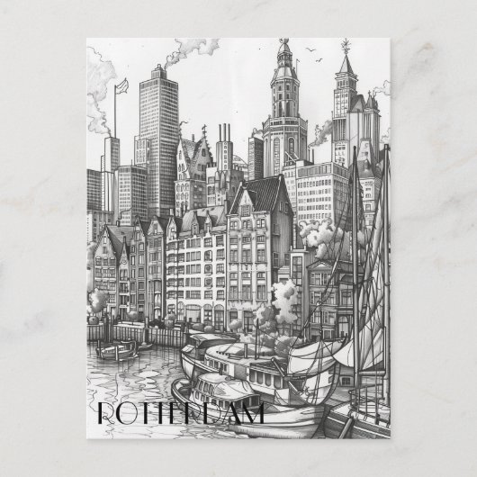 Rotterdam, Nederland Briefkaart (Voorkant)