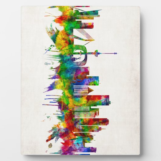 Rotterdam Nederland Skyline Fotoplaat (Voorkant)