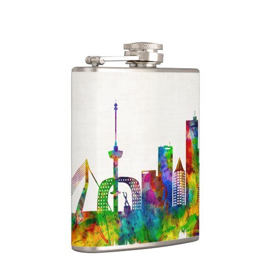 Rotterdam Nederland Skyline Heupfles (Rechts)