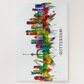 Rotterdam Nederland Skyline Legpuzzel (Verticaal)