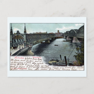  Rotterdam: Nederland Willems Bridge Briefkaart