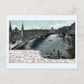 Rotterdam: Nederland Willems Bridge Briefkaart (Voorkant)