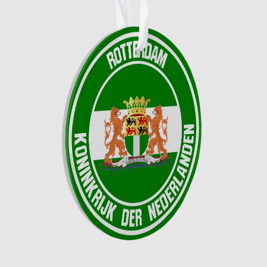 Rotterdam Round Emblem Ornament (voorkant)