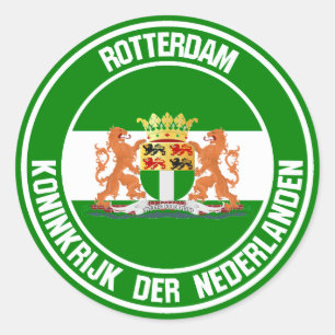 Rotterdam Round Emblem Ronde Sticker