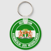 Rotterdam Round Emblem Sleutelhanger (Voorkant)