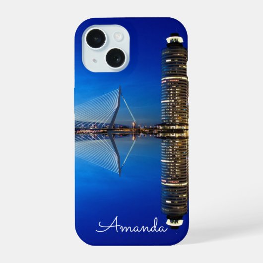 Rotterdam Silhouette Stadsgezicht iPhone 15 Case (Achterkant)