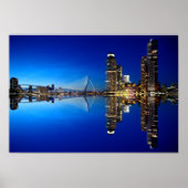 Rotterdam Skyline Cityscape Poster (Voorkant)