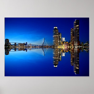 Rotterdam Skyline Cityscape Poster