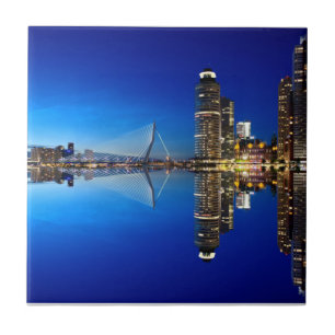 Rotterdam Skyline Cityscape Tegeltje