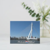 Rotterdam Skyline en Bridge Holland Briefkaart (Staand voorkant)