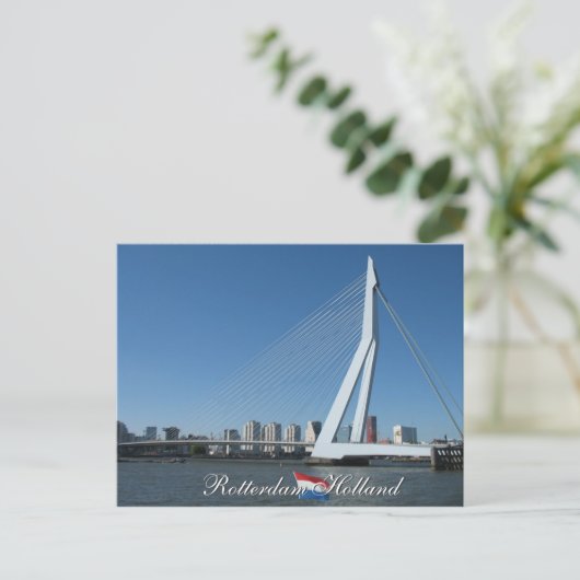 Rotterdam Skyline en Bridge Holland Briefkaart (Staand voorkant)