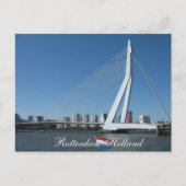 Rotterdam Skyline en Bridge Holland Briefkaart (Voorkant)