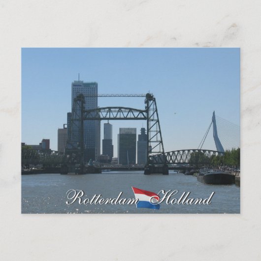Rotterdam Skyline Holland Briefkaart (Voorkant)