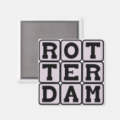 Rotterdam, Stad in Nederland Magneet (Voorkant / Achterkant)