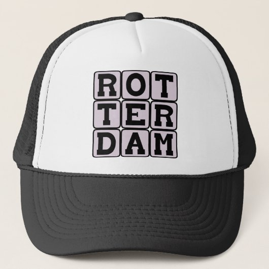 Rotterdam, Stad in Nederland Trucker Pet (Voorkant)