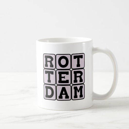 Rotterdam, stad Nederland Koffiemok (Rechts)