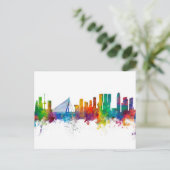 Rotterdam The Netherlands Skyline Briefkaart (Staand voorkant)