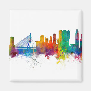 Rotterdam The Netherlands Skyline Magneet