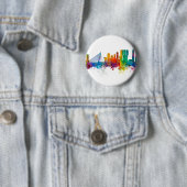 Rotterdam The Netherlands Skyline Ronde Button 5,7 Cm (In situ)