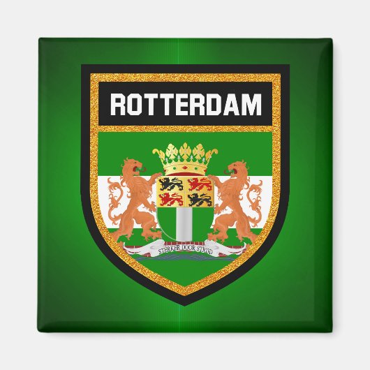 Rotterdam vlag magneet (Voorkant)