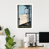Rotterdamsche Lloyd Ship Vintage Travel Poster (Thuiskantoor)