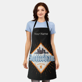 Rotterdamse stad Nederland Skyline Nederlandse Vin Schort