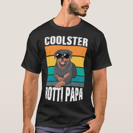 Rotti Dad Four Legged Dog Rottweiler T-shirt (Voorkant)