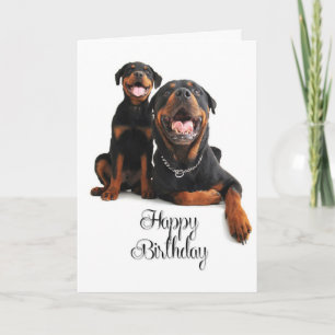 Rottie Birthday-kaart Kaart
