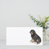 Rottie Christmas-boek Feestdagenkaart (Staand voorkant)
