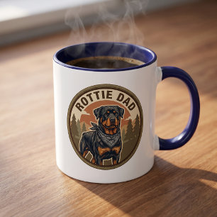 Rottie Dad koffiemok Rottweiler vader cadeau Mok