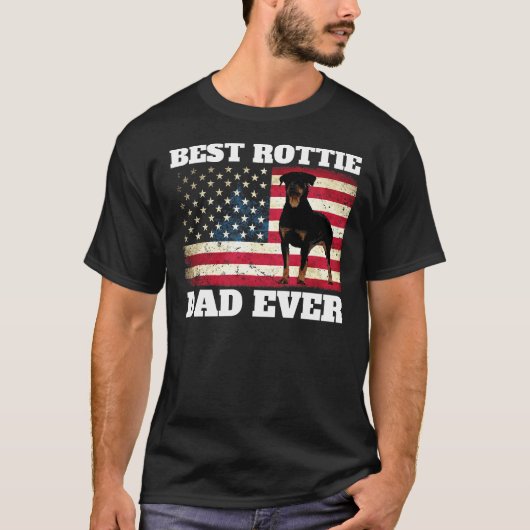 Rottie Dad T-shirt (Voorkant)
