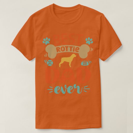 Rottie Dog Dad T-shirt (Design voorkant)