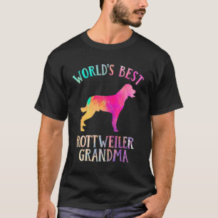 Rottie Grandma Worldu2019s Best Rottweiler Gr T-shirt