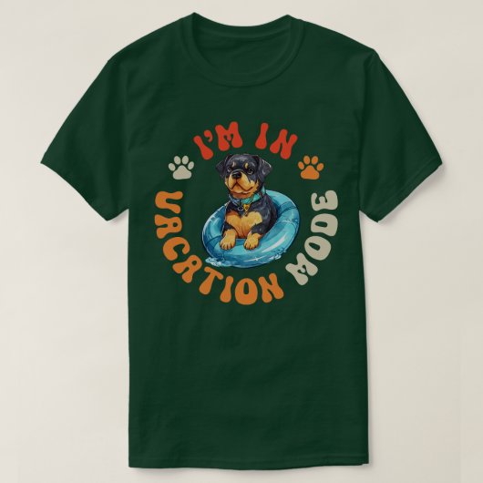 rottie hond t-shirt (Design voorkant)