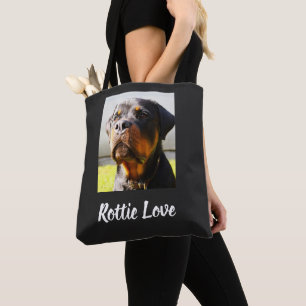 Rottie Liefde foto Rottweiler Tote Bag