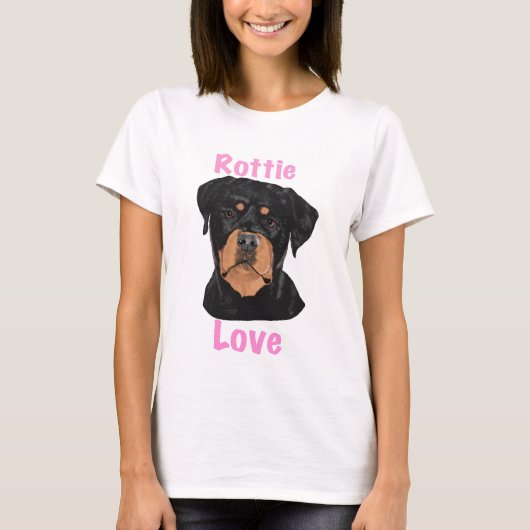 Rottie Liefde Rottweiler T-shirt (Voorkant)