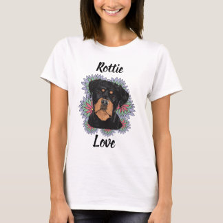 Rottie Love Rottweiler Dames T-Shirt | Cute Hond