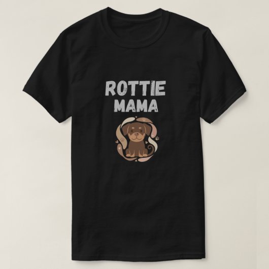 Rottie Mama Cute Rottweiler Design T-shirt (Design voorkant)