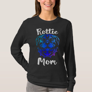 Rottie mama Rottweiler Dog mam Cute Puppy Owner Ro T-shirt